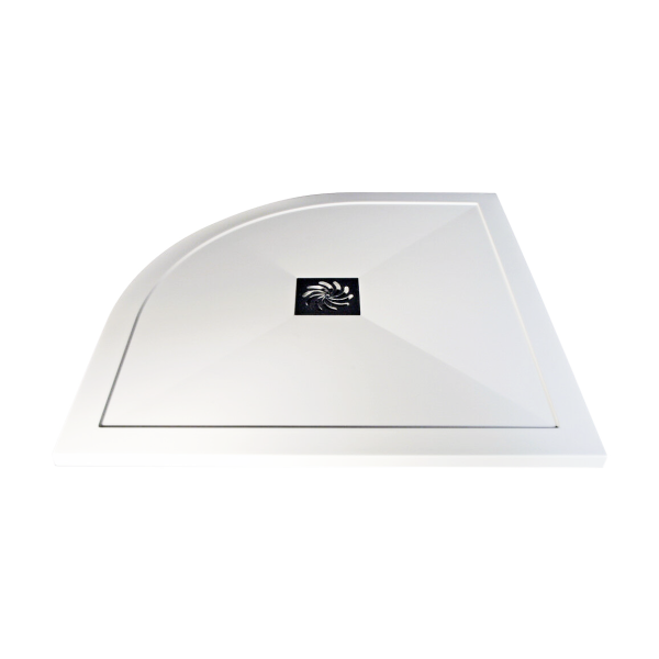 25mm Ultra-Slim 1000mm x 800mm Offset Quadrant Tray & Waste (LH)