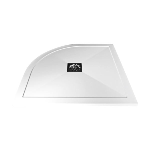 25mm Ultra-Slim 1000mm x 800mm Offset Quadrant Tray & Waste (RH)