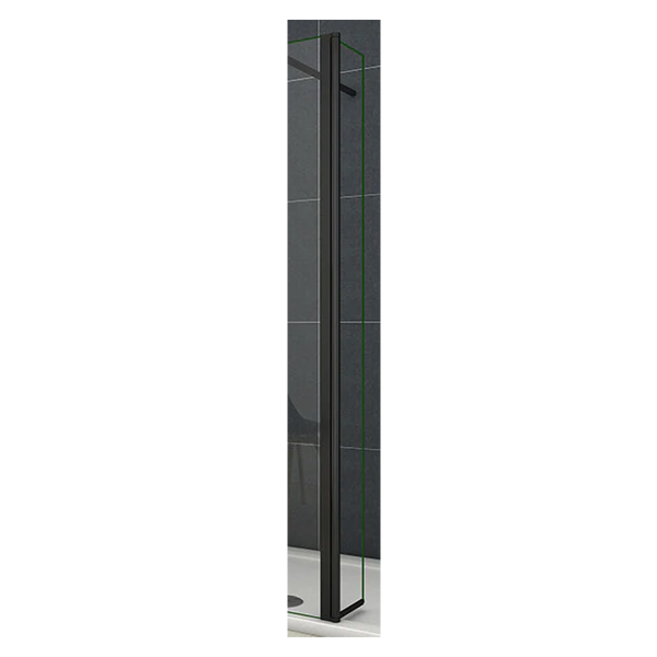 Lily Casa 8mm Black Profile Wetroom Flipper Panel 300mm Wide