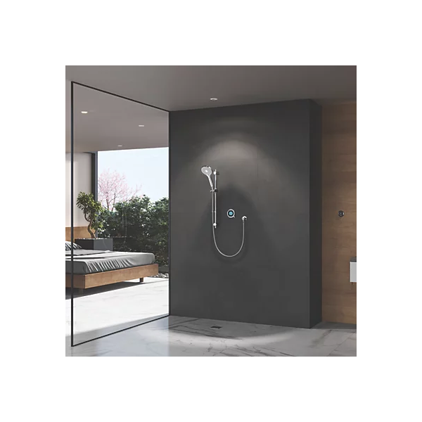 Aqualisa Optic Q HP/Combi Rear-Fed Chrome Thermostatic Single Shower Outlet
