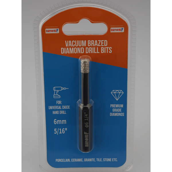 Diamond ‘F’ Standard 6mm Drill Bits