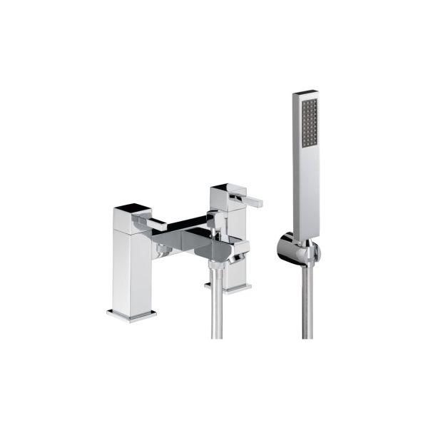 Abode Zeal Deck Mounted Bath Shower Mixer with Shower Handset - Chrome