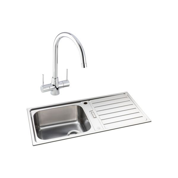 Abode Neron 1B Inset St/Steel Sink & Nexa Tap Pack