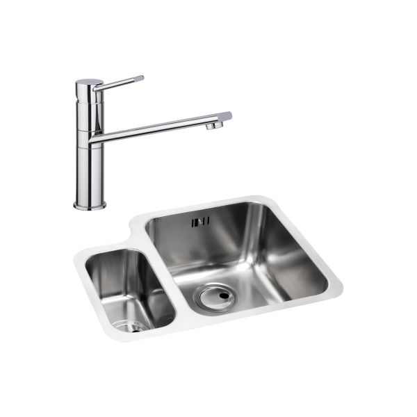 Abode Matrix 1.5B RHMB Undermount St/Steel Sink & Specto Tap Pack
