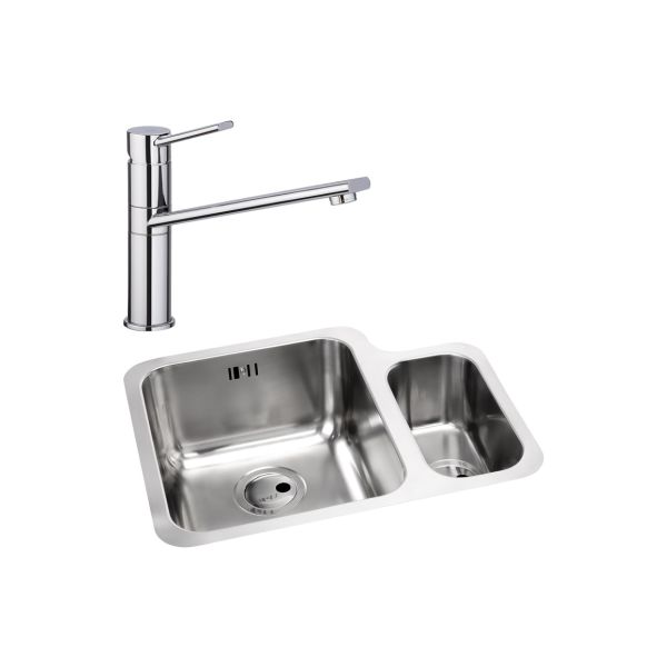 Abode Matrix 1.5B LHMB Undermount St/Steel Sink & Specto Tap Pack