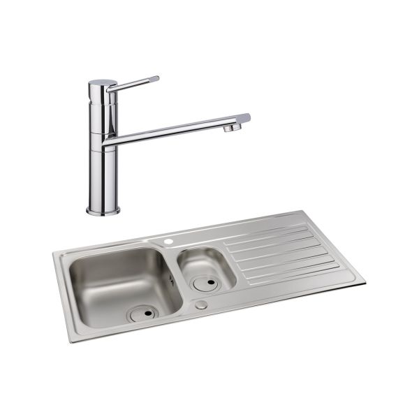 Abode Connekt 1.5B Inset St/Steel Sink & Specto Tap Pack