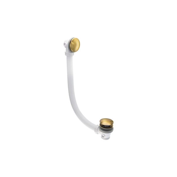 Abode Euphoria Bath Overflow & Clicker Waste - Antique Brass
