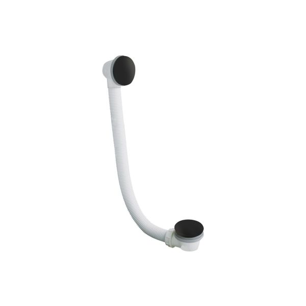 Abode Euphoria Bath Overflow & Clicker Waste - Matt Black