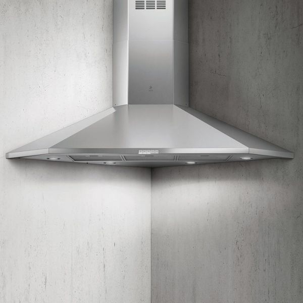Elica Acuta 100cm Corner Chimney Hood - St/Steel