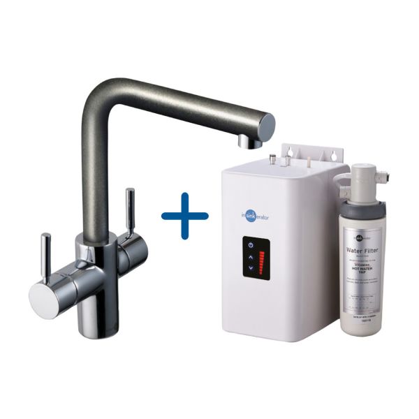 InSinkErator 3N1 L Shape Tap  Neo Tank & Filter Pack - Anthracite