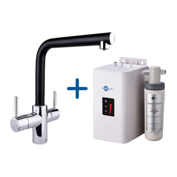 InSinkErator 3N1 L Shape Tap  Neo Tank & Filter Pack - Black