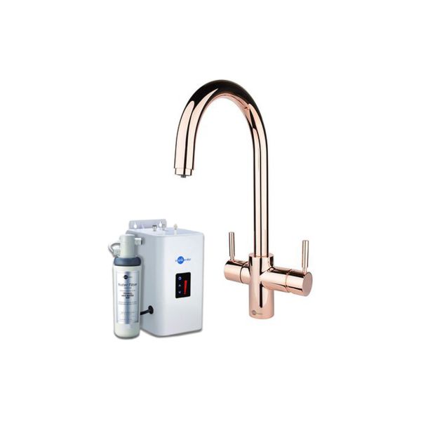 InSinkErator 3N1 J Shape Tap  Neo Tank & Filter Pack - Rose Gold