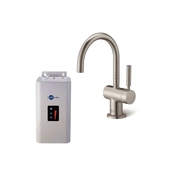 InSinkErator HC3300 Hot/Cold Mixer Tap  Neo Tank & Water Filter - Brushed Steel