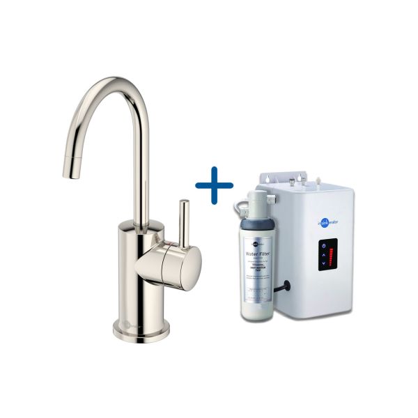 InSinkErator FH3010 Hot Water Tap & Neo Tank - Polished Nickel