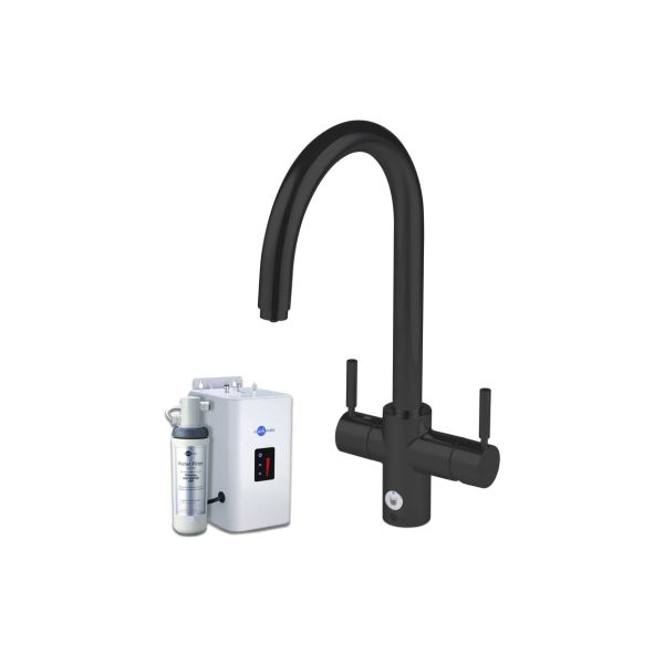 InSinkErator 4N1 J Shape Tap  Neo Tank & Filter Pack - Velvet Black