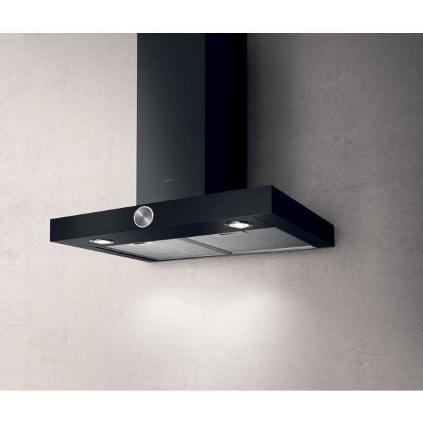 Elica Alpha 60cm Chimney Hood - Black