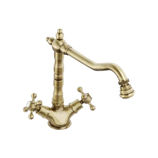 Abode Melford Monobloc Mixer Tap - Antique Brass