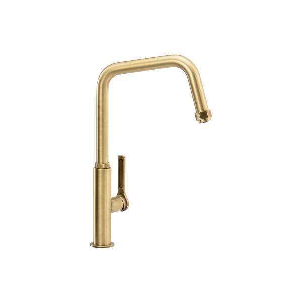 Abode Hex Single Lever Mixer Tap - Antique Brass