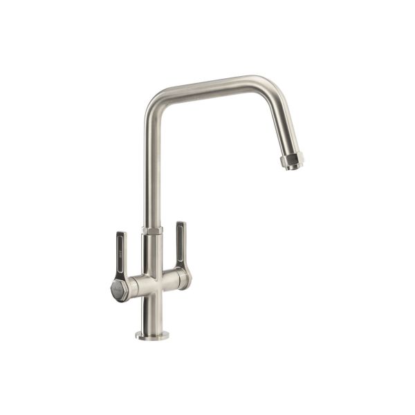 Abode Hex Monobloc Mixer Tap - Brushed Nickel