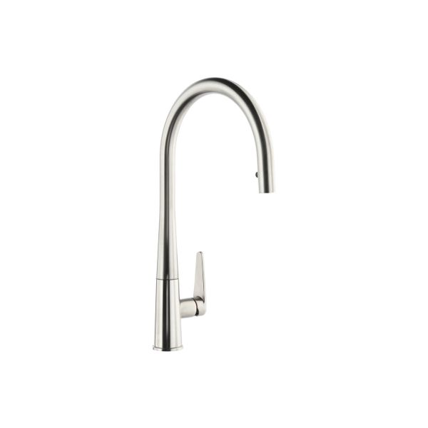 Abode Coniq R Single Lever Mixer Tap w/Pull Out - Brushed Nickel