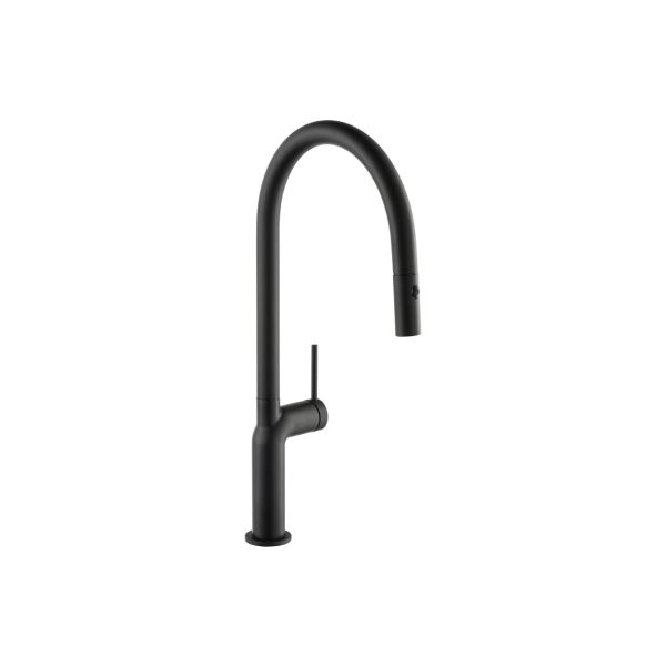 Abode Tubist Single Lever Mixer Tap w/Pull Out - Matt Black