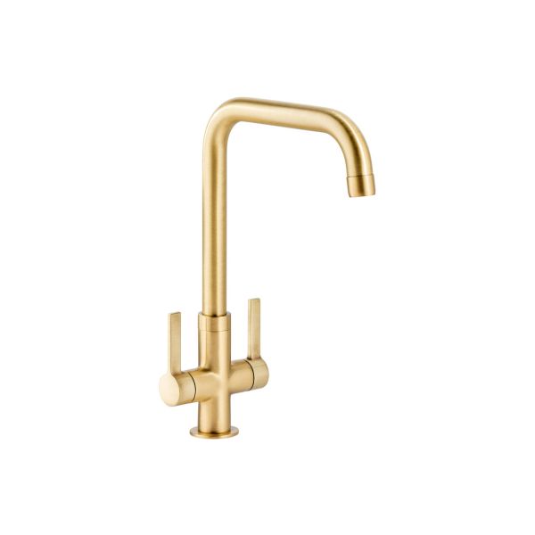 Abode Pico Quad Monobloc Mixer Tap - Brushed Brass