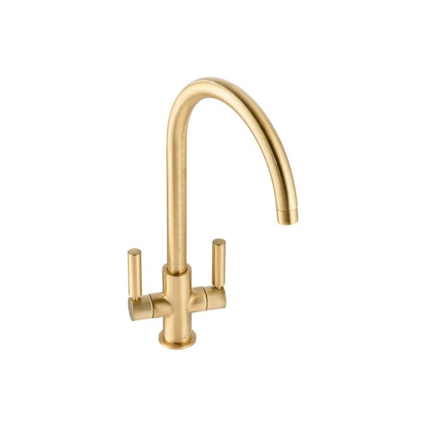 Abode Globe Monobloc Mixer Tap - Brushed Brass