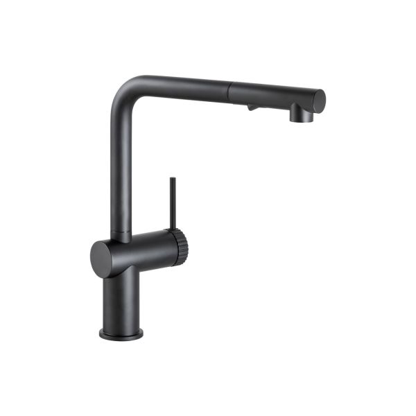 Abode Fraction Pull-Out Mixer Tap - Matt Black