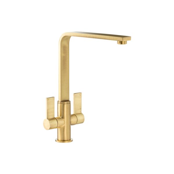 Abode Quantic Monobloc Mixer Tap - Brushed Brass