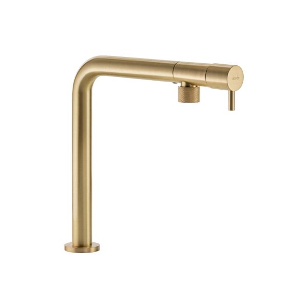 Abode Agilis Single Lever Mixer Tap - Brushed Brass