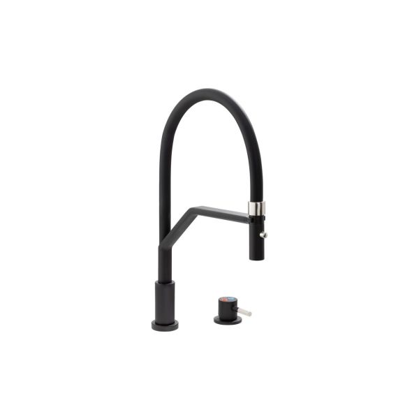 Abode LivInc Semi-Pro 2-Part Mixer Tap - Matt Black