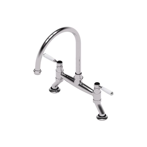 Abode Oxbury Bridge Mixer Tap - Chrome