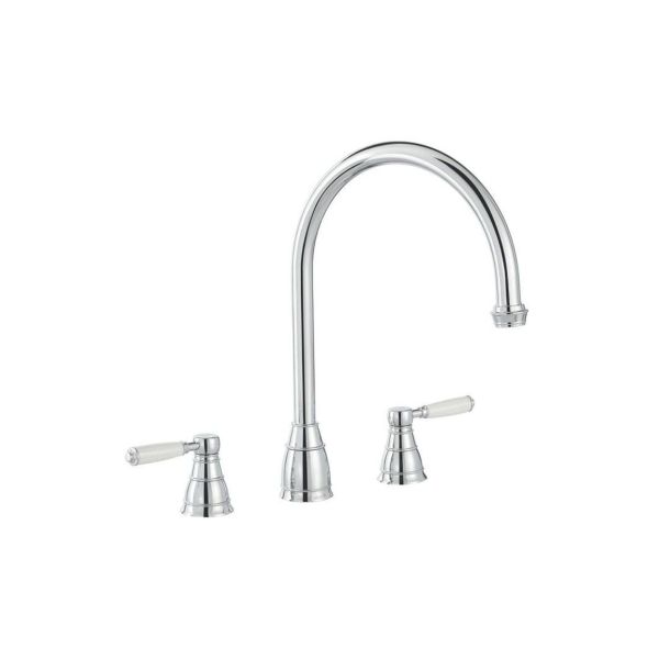 Abode Oxbury 3 Part Mixer Tap - Chrome