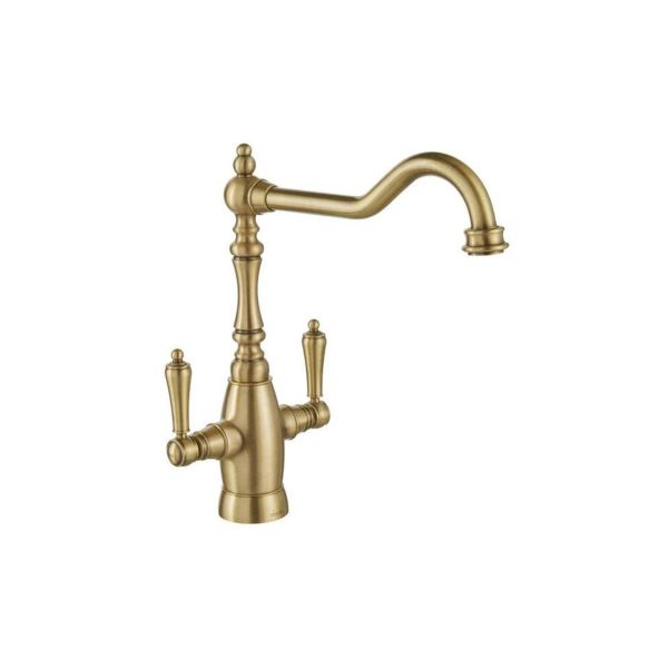 Abode Mayenne Monobloc Mixer Tap - Antique Brass