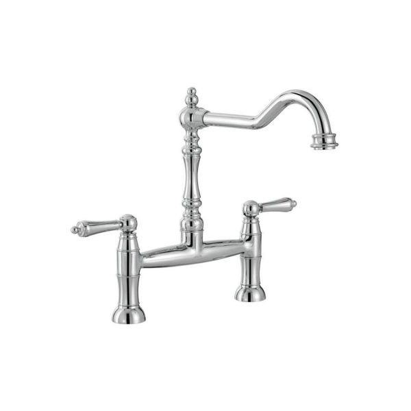 Abode Mayenne Bridge Mixer Tap - Chrome