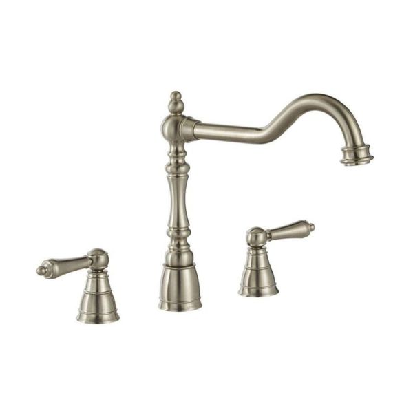 Abode Mayenne 3 Part Mixer Tap - Brushed Nickel