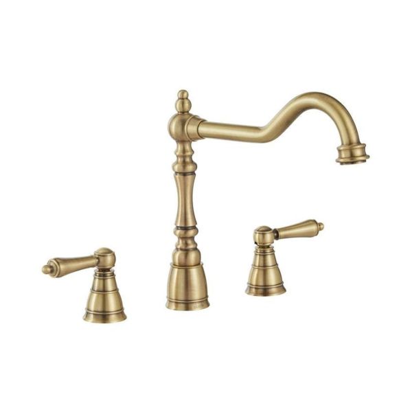 Abode Mayenne 3 Part Mixer Tap - Antique Brass