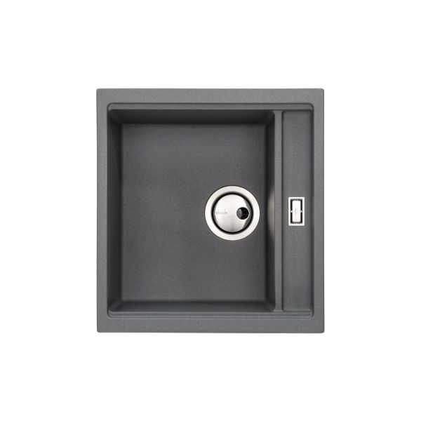 Abode Synchronist Compact 1.25B Inset/Undermount Sink - Grey Metallic