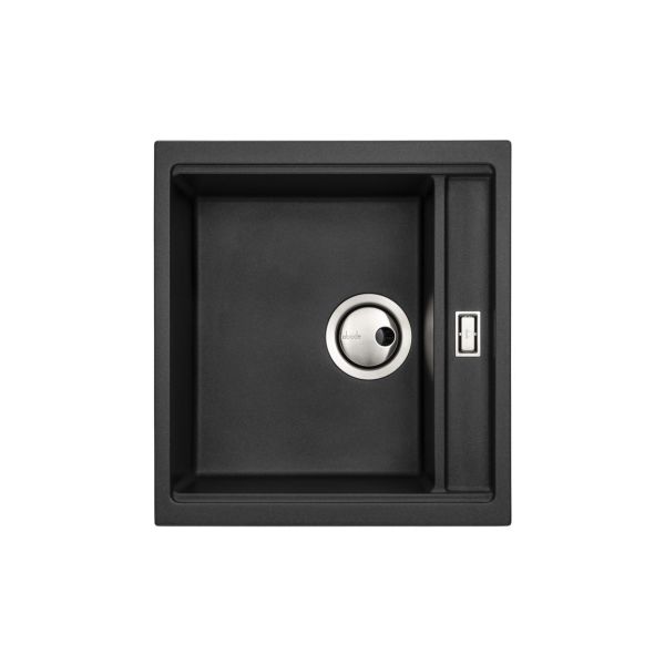 Abode Synchronist Compact 1.25B Inset/Undermount Sink - Black Metallic