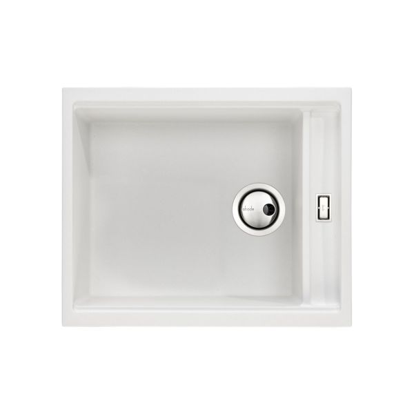 Abode Synchronist Large 1.25B Inset/Undermount Sink - White