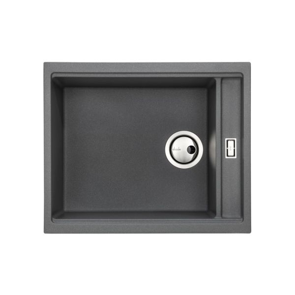 Abode Synchronist Large 1.25B Inset/Undermount Sink - Grey Metallic