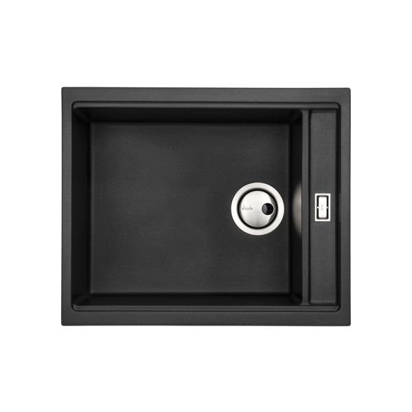 Abode Synchronist Large 1.25B Inset/Undermount Sink - Black Metallic