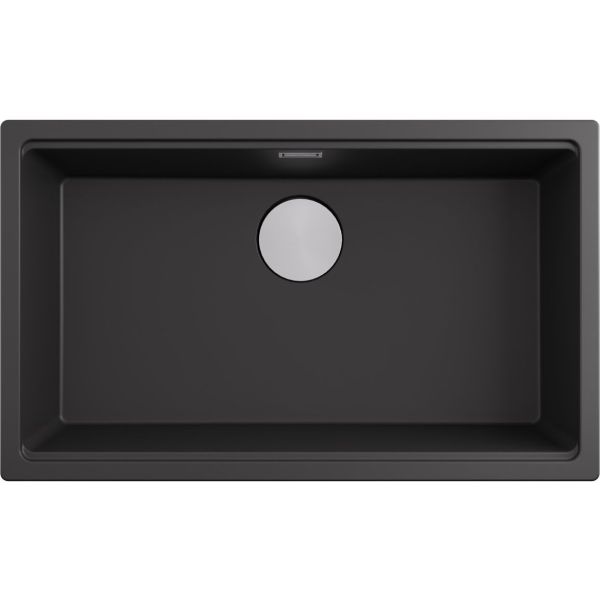 Abode Linaro 80cm 1B Granite Inset/Undermount Sink - Slate Grey