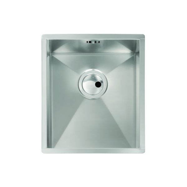 Abode Matrix R0 340mm Square 1B Undermount Sink - St/Steel
