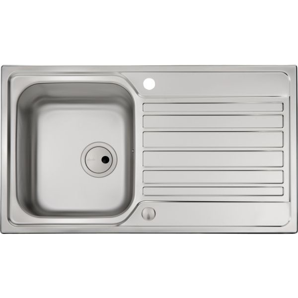 Abode Connekt 1B & Drainer Inset Sink - St/Steel