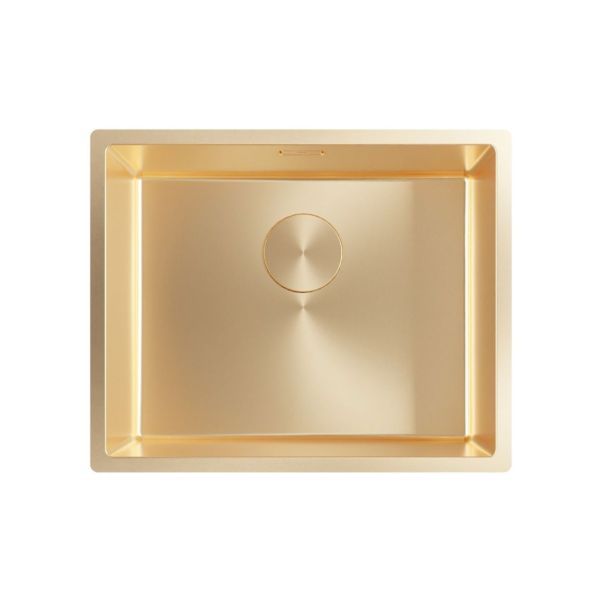 Abode Koto 1B Inset/Undermount PVD Sink - Brushed Brass