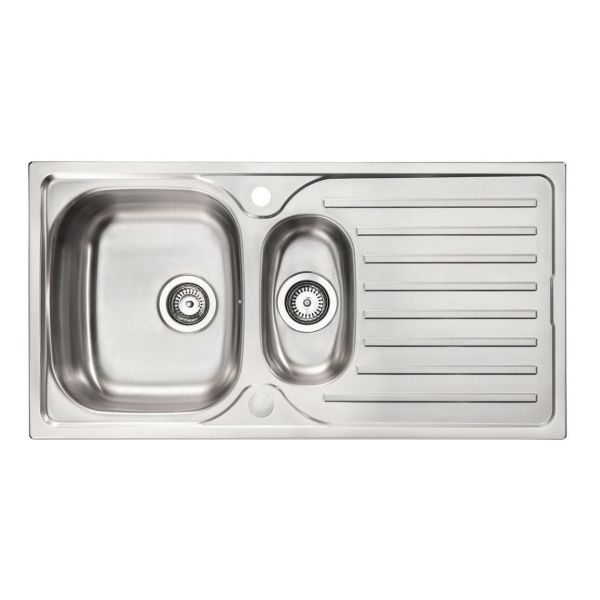 Abode Stria 1.5B Inset Sink - St/Steel