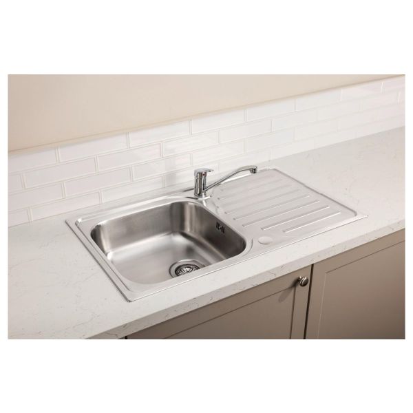 Abode Stria 1B Inset Sink & Hilton Tap Pack