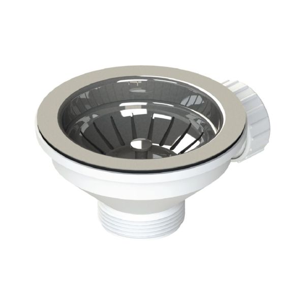 Abode Stria 90mm Basket Strainer Waste