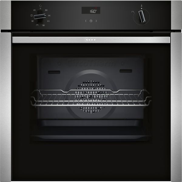Neff N50 B4ACF1AN3B Single Slide&Hide Electric Oven - St/Steel